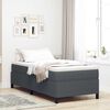 vidaXL Cama tipo Box Spring Gris oscuro 80 x 200 cm Terciopelo