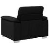 vidaXL Sill&oacute;n de sof&aacute; de cuero sint&eacute;tica negro 60 cm