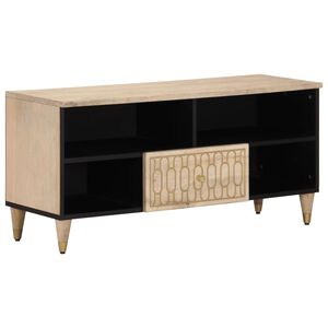 vidaXL Mueble de TV madera maciza de mango 100x33x46 cm