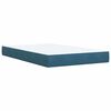vidaXL Cama box spring con colch&oacute;n terciopelo azul 120x190 cm