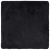 vidaXL Alfombra peluda de pelo largo NAVARRA negra 120x120cm poli&eacute;ster
