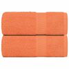 vidaXL Toallas de mano 2 unidades FROGN Naranja 30x30 cm 100% Algodón