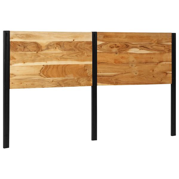 vidaXL Cabecero 180 cm Madera Maciza Acacia y Hierro