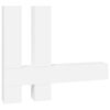 vidaXL Mueble de pared para TV madera contrachapada blanco
