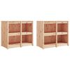 vidaXL Muebles de cocina de exterior 4 piezas madera maciza de pino