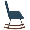 vidaXL Silla mecedora de terciopelo azul