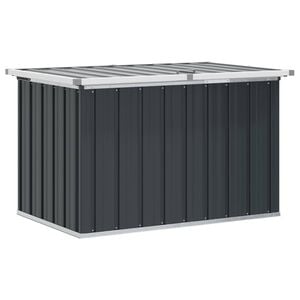 vidaXL Caja de almacenaje para jard&iacute;n gris antracita 109x67x65 cm