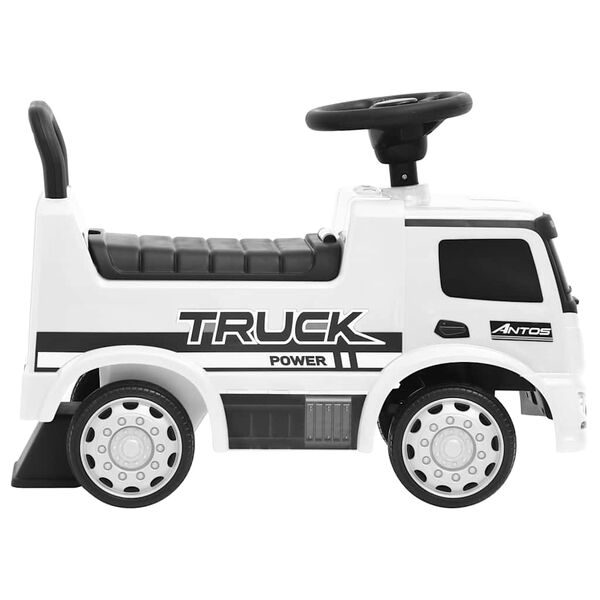 vidaXL Coche para ni&ntilde;os Mercedes Benz Truck blanco