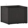 vidaXL Arriate con sistema de riego autom&aacute;tico antracita 43x43x33 cm