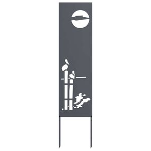 vidaXL Pantalla de Privacidad para Jard&iacute;n Calado Antracita 32 x 140 cm