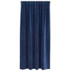 vidaXL Cortinas opacas 2 pcs Azul Oscuro 140 x 175 cm Terciopelo