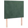 vidaXL Cama box spring con colch&oacute;n terciopelo verde oscuro 100x200 cm