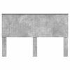 vidaXL Cabecero con cabecera Gris Concreto 150 cm Madera contrachapada