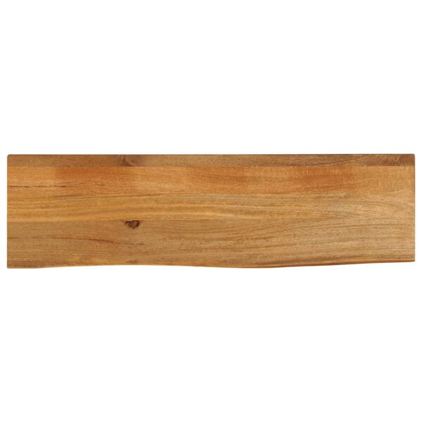 vidaXL Tablero de mesa borde natural madera maciza mango 110x30x2,5 cm