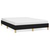 vidaXL Cama sin colch&oacute;n tela negro 160x200 cm