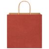 vidaXL Bolsas de papel con asas 250 uds rojo 26x17x25 cm