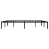 vidaXL Estructura de cama de metal negro 180x200 cm