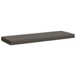 vidaXL Coj&iacute;n para banco de 1 pieza VUGHT 100% Poli&eacute;ster Gris