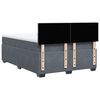 vidaXL Cama box spring con colch&oacute;n terciopelo gris oscuro 140x200 cm