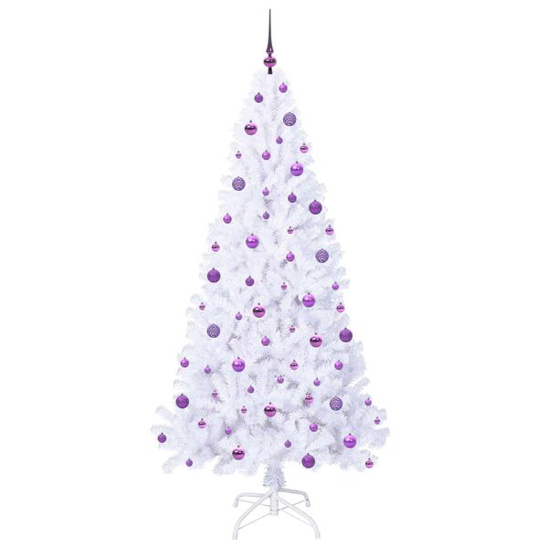 vidaXL &Aacute;rbol de Navidad artificial con 300 LED 210 cm PVC y Acero