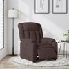 vidaXL Sill&oacute;n reclinable el&eacute;ctrico tela marr&oacute;n oscuro