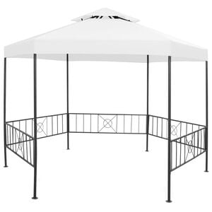 vidaXL Cenador de jard&iacute;n blanco 323x275x265 cm 180 g/m&sup2;