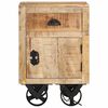 vidaXL Mesita de noche de madera maciza de mango 40x30x57 cm