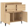 vidaXL Aparador de madera contrachapada roble Sonoma 60x35x70 cm