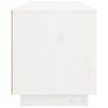 vidaXL Mueble de TV de madera maciza de pino blanco 100x34x40 cm