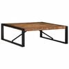 vidaXL Mesa de centro multicolor 100x100x35 cm madera maciza reciclada