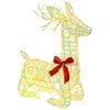 vidaXL Reno Navide&ntilde;o 3D LOVIISA 140 LED Blanco C&aacute;lido 55 x 22 x 63 cm
