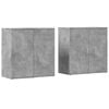 vidaXL Aparadores 2 uds madera de ingenier&iacute;a gris hormig&oacute;n 79x38x80 cm
