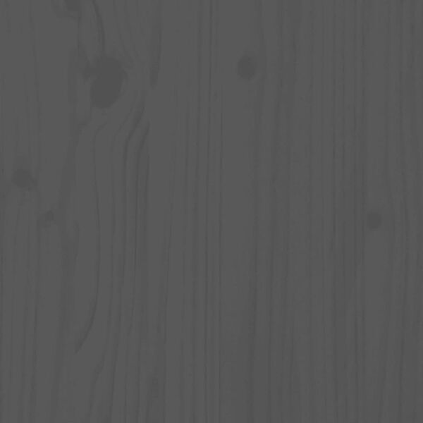 vidaXL Cabecero de cama madera maciza de pino gris 103,5x3x81 cm