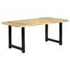vidaXL Mesa de comedor de madera maciza de mango 180x90x76 cm