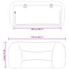 vidaXL Cabecero de cama acolchado Hvar cuero sintético marrón 100 cm