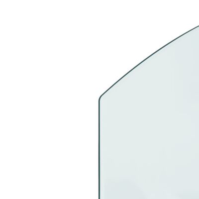 vidaXL Placa de vidrio para chimenea 80x50 cm