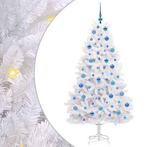 vidaXL &Aacute;rbol de Navidad artificial con ramas articuladas Blanco 180 cm