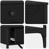 vidaXL Mesa Consola con caj&oacute;n Roble Negro 100 x 34,5 x 75 cm Madera