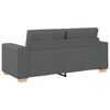 vidaXL Sof&aacute; Loveseat gris oscuro 180x77x82 cm de tela