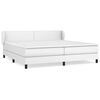 vidaXL Cama box spring con colchón cuero sintético blanco 200x200 cm