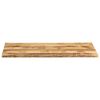 vidaXL Tablero de mesa borde natural madera maciza mango 140x60x3,8 cm