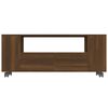 vidaXL Mueble para TV madera contrachapada marrón roble 120x35x48 cm
