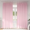 vidaXL Cortinas Opacas con Anillas 2 pcs Rosa Beb&eacute; 260 x 140 cm