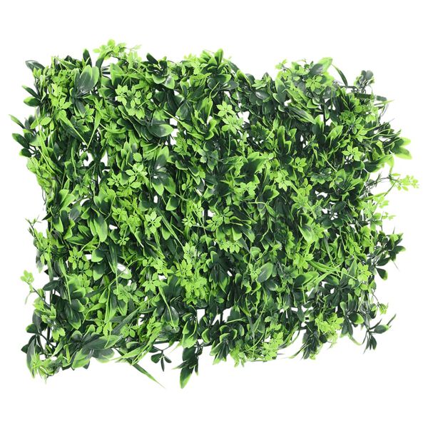 &nbsp;vidaXL Valla de hojas artificiales 24 uds verde 40x60 cm