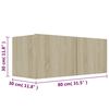 vidaXL Set muebles de sal&oacute;n TV 3 pzas madera ingenier&iacute;a roble Sonoma