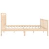 vidaXL Estructura de cama sin colch&oacute;n madera maciza de pino 200x200 cm