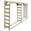 vidaXL Caseta para le&ntilde;a doble 300x44x176 cm madera de pino impregnada