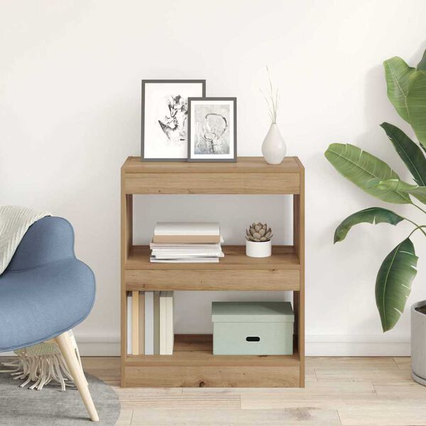 vidaXL Librer&iacute;a Roble artesanal 60 x 30 x 72 cm Madera de ingenier&iacute;a