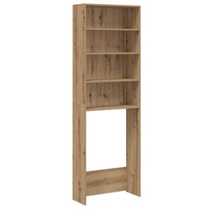 vidaXL Armario de lavadora roble artisan 64x24x190 cm