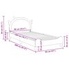vidaXL Cama para ni&ntilde;os con cabecero con cabecera Rosa 90 x 200 cm PU